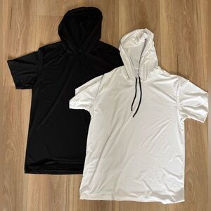 NWOT - real essentials 
Men’s 2 pack hooded Tee shirt